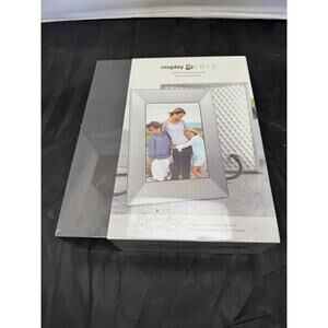Nixplay Iris 8" Wi-Fi Cloud Digital Photo Frame Silver Metal Finish W08E New